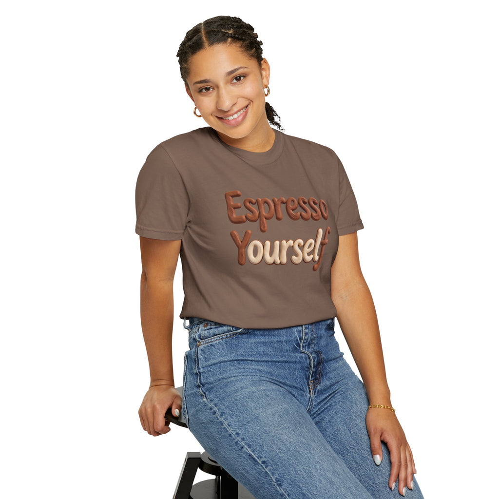 Espresso Yourself T-Shirt – Coffee Lover Graphic Tee