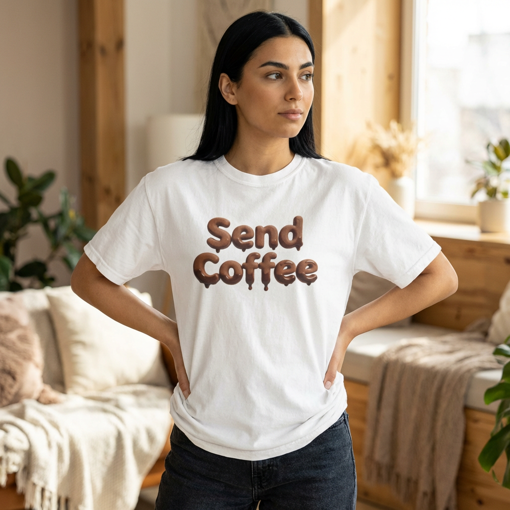 Send Coffee T-Shirt — Funny Coffee Lover Tee